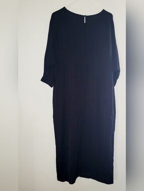 COS Dress Maxi Minimalist Chic City Womens Size 12 Round Neck Effortless Relaxed